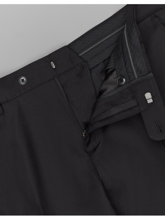 Borgio Borgio Spodnie garniturowe martello Czarny Slim Fit