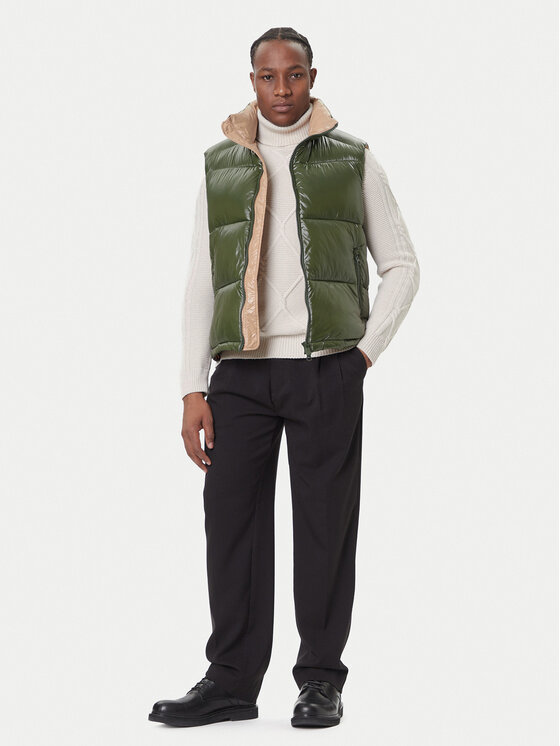 Save The Duck Save The Duck Vestă elegantă D81382U LOVE21 Verde Regular Fit