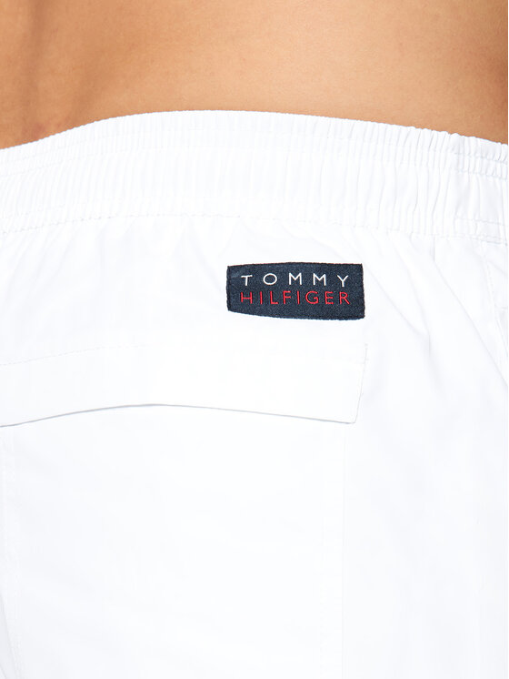 Tommy Hilfiger Tommy Hilfiger Úszónadrág Drawstring UM0UM01695 Fehér Regular Fit