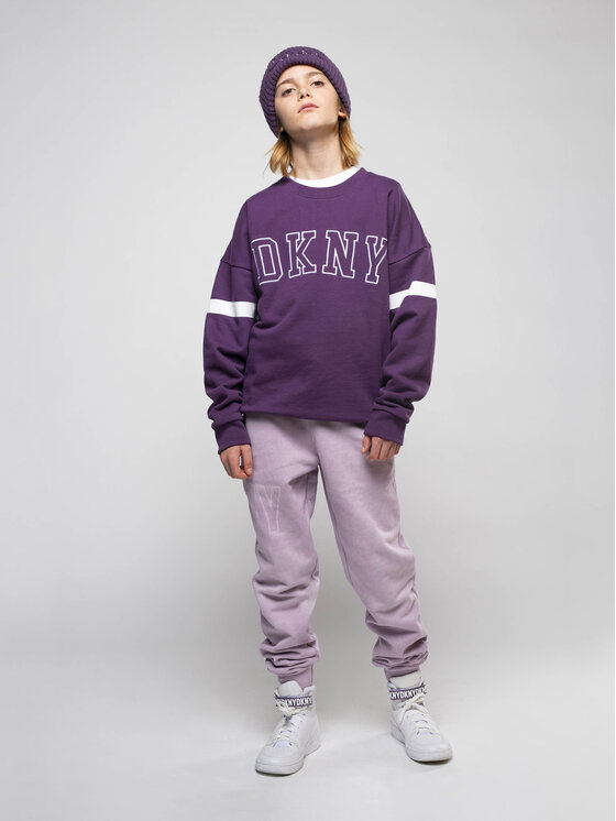 DKNY Mikina D25E57 S Fialová Regular Fit