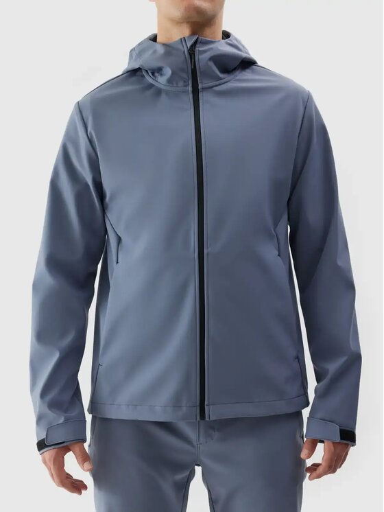4F 4F Kurtka softshell 4FWAW24TSOFM283-32S Granatowy Regular Fit