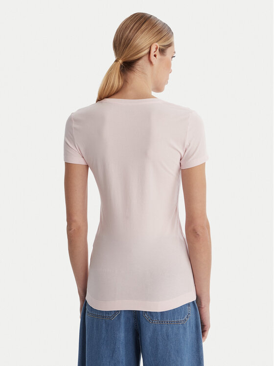 Guess Guess Tričko W6RI24 J1314 Ružová Regular Fit