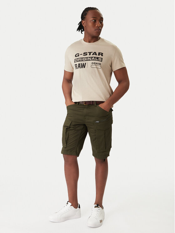 G-Star Raw G-Star Raw Marškinėliai Originals D25969-C506 1214 Smėlio Regular Fit