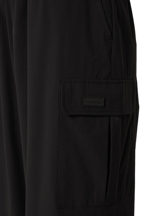 Hunter Hunter Medžiaginės kelnės 62SPDD1000 Juoda Regular Fit