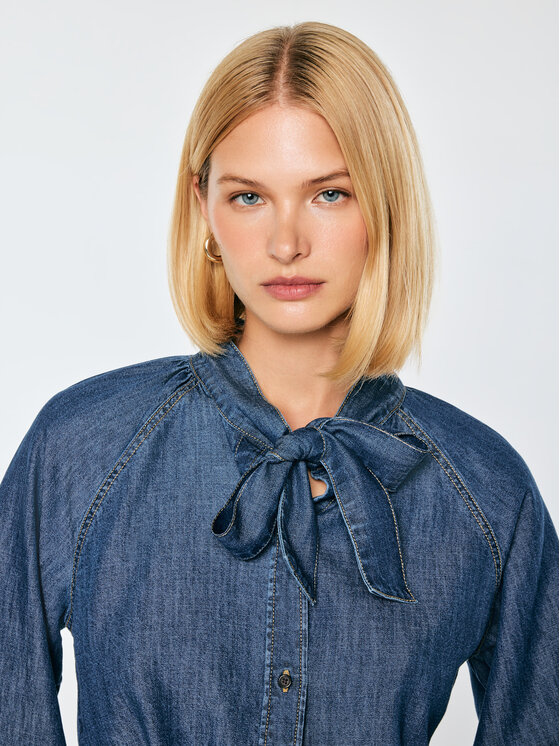 BIG STAR BIG STAR Koszula jeansowa BLAIR Granatowy Comfort Fit