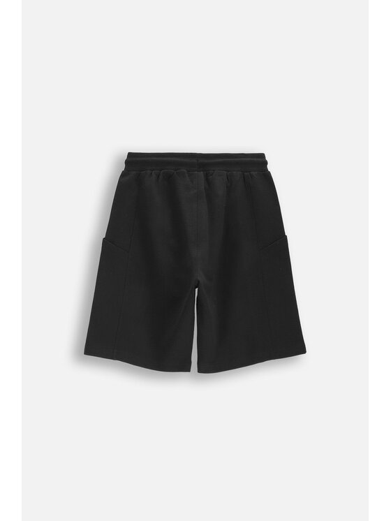 Coccodrillo Coccodrillo Bavlnené šortky WC6120503HBJ-021 Čierna Regular Fit