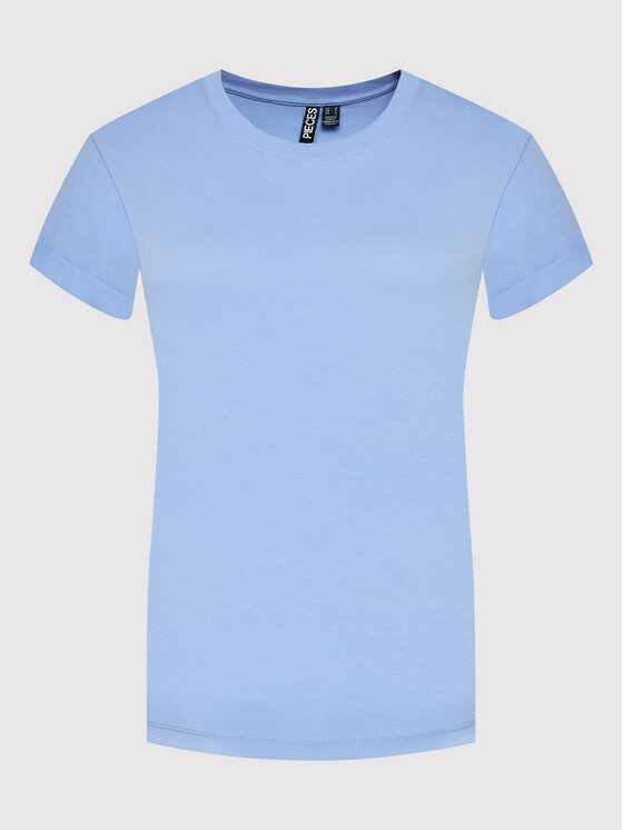 Pieces Pieces T-Shirt Ria 17086970 Μπλε Regular Fit
