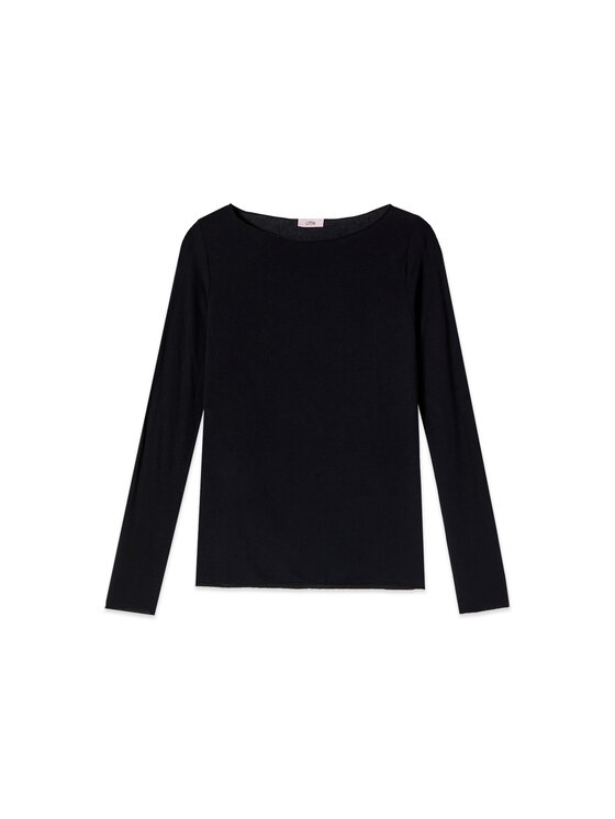 Oltre Oltre T-Shirt G049J204887N033 Czarny Regular Fit