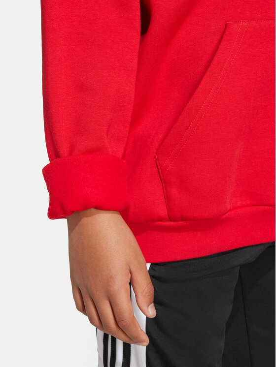 adidas adidas Bluza Trefoil JV8652 Czerwony Loose Fit
