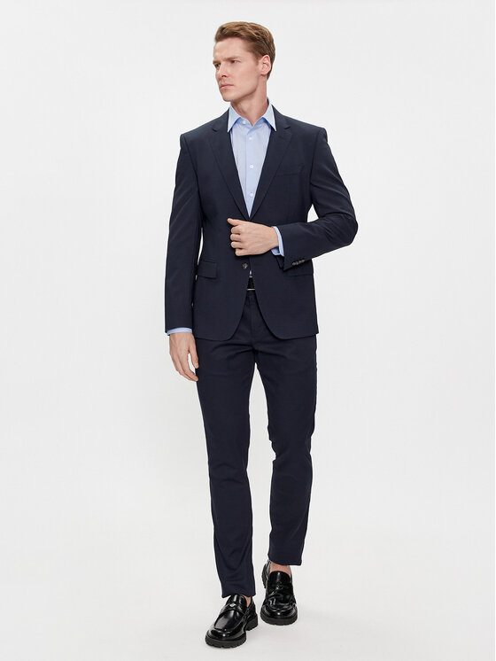 Tommy Hilfiger Tommy Hilfiger Košulja Cl Flex Poplin Rf Shirt MW0MW31219 Svijetloplava Regular Fit