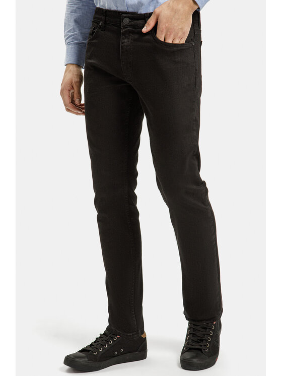 Cross Jeans Cross Jeans Jeansy E 185-123 Czarny Slim Leg