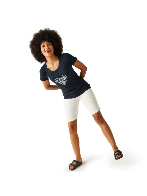 Regatta Regatta T-Shirt RG10269 Granatowy Short Fit