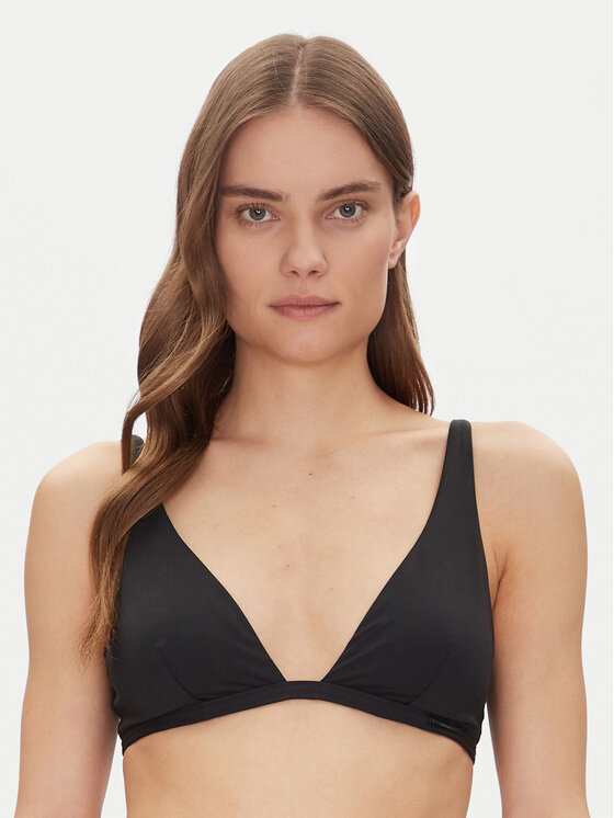 Calvin Klein Swimwear Calvin Klein Swimwear Bikini partea de sus Fixed Triangle-Rp KW0KW02844 Negru
