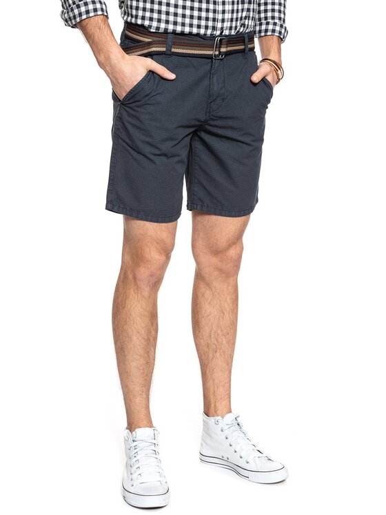 Mustang Mustang Pantaloncini di tessuto DENVER SHORT Blu Regular Fit