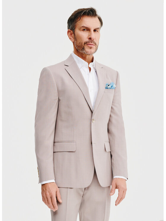 Pako Lorente Pako Lorente Marynarka P25SP-3G-013 Różowy Super Slim Fit