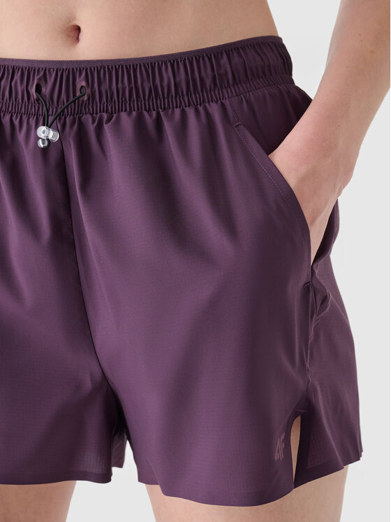 4F 4F Šortky 4FWAW24TFSHF0758-50S Fialová Authentic Slim Fit