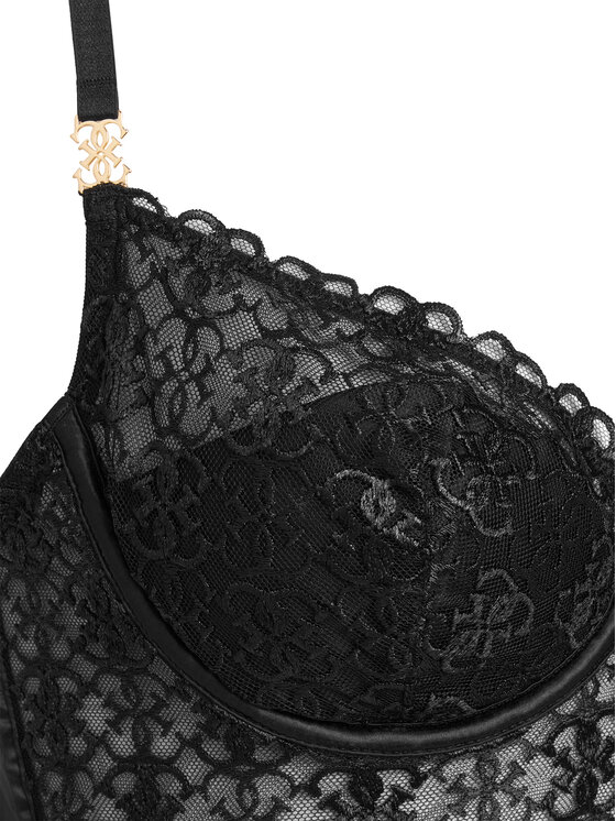 Guess Guess Podprsenka s kosticami O5BC14 K1760 Čierna