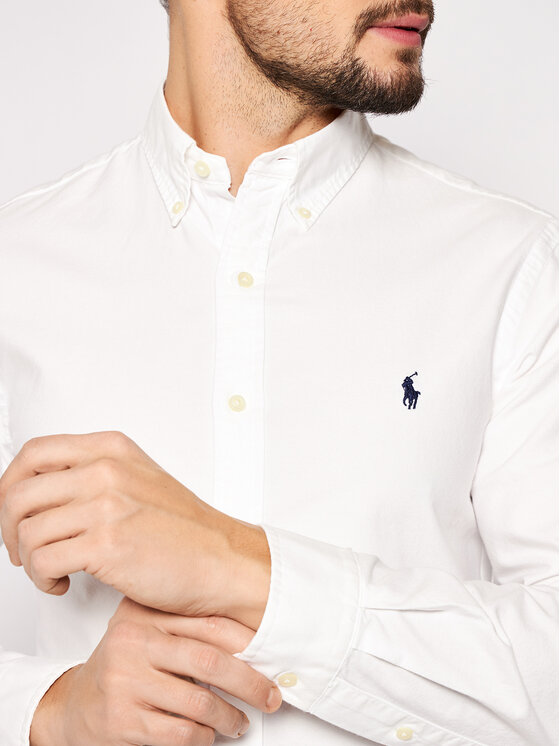 Camicia bianca ralph hot sale lauren slim fit