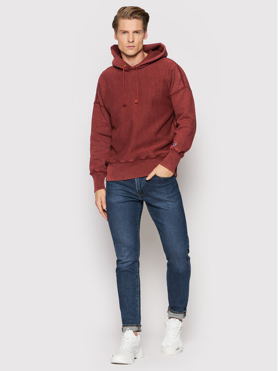 Champion Champion Μπλούζα Acid Wash 216489 Μπορντό Oversize