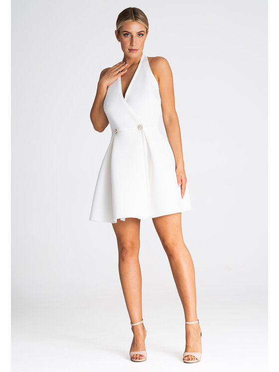 FIGL FIGLFIGL Vestito M977 Bianco Regular Fit