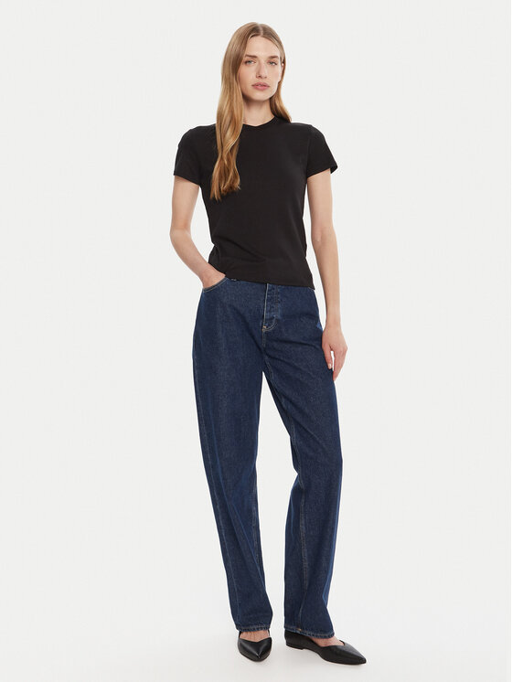 Calvin Klein Calvin Klein T-shirt LV044C216G Crna Regular Fit