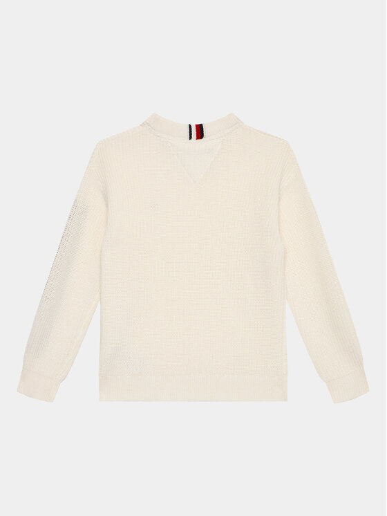 Tommy Hilfiger Tommy Hilfiger Pullover Monotype KB0KB08364 D Écru Regular Fit