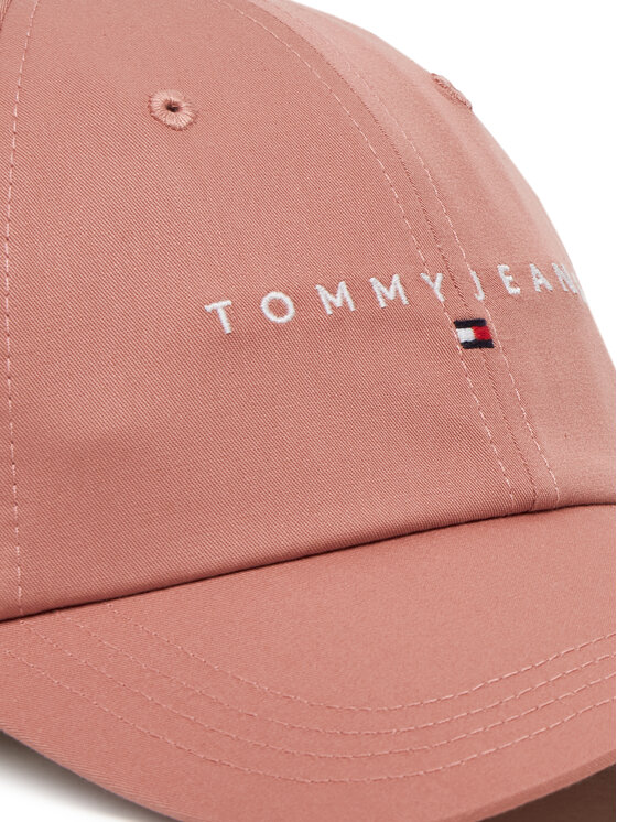 Tommy Jeans Tommy Jeans Šilterica Linear Logo 6 Panel AW0AW16868 Ružičasta
