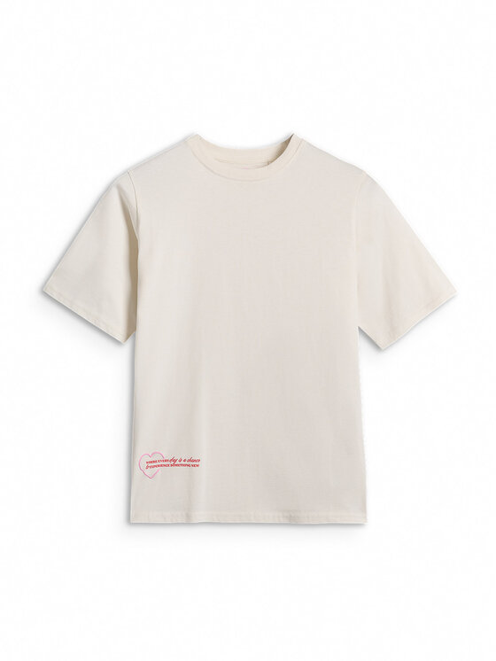 4F 4F T-Shirt BASIC+ Biały Oversize
