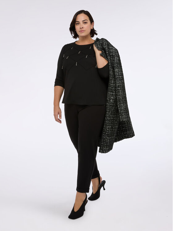 Fiorella Rubino Fiorella Rubino Pantaloni di tessuto P711L002237N033 Nero Regular Fit