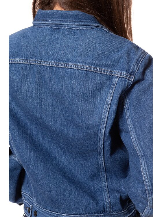 Lee Lee Giacca di jeans RIDER CROPPED Blu Slim Fit