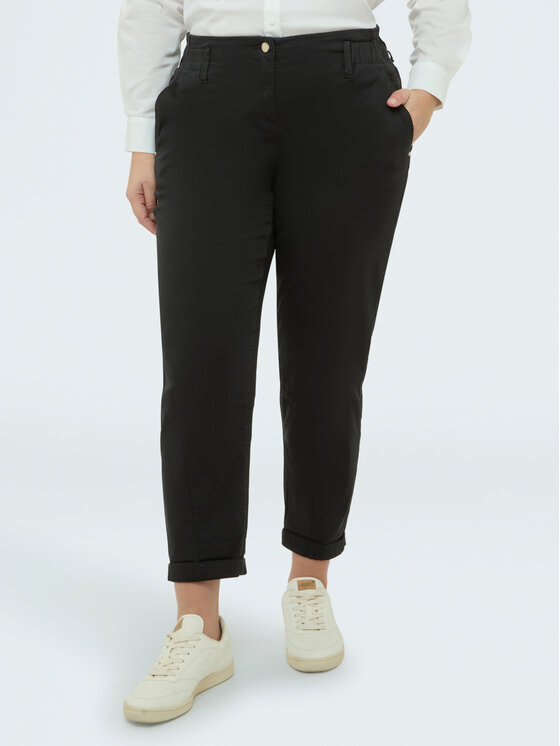 Fiorella Rubino Fiorella Rubino Spodnie materiałowe P706T005159N033 Czarny Regular Fit