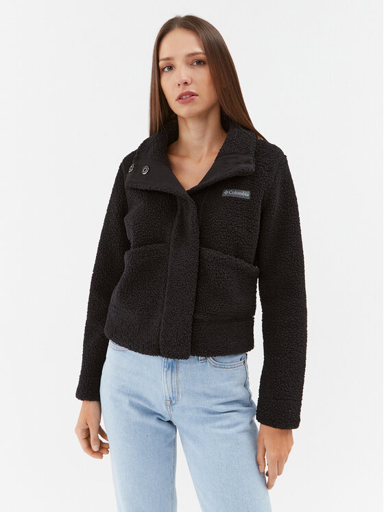 Columbia Columbia Μπουφάν μεταβατικό Panorama™ Snap Fleece Jacket Μαύρο Regular Fit