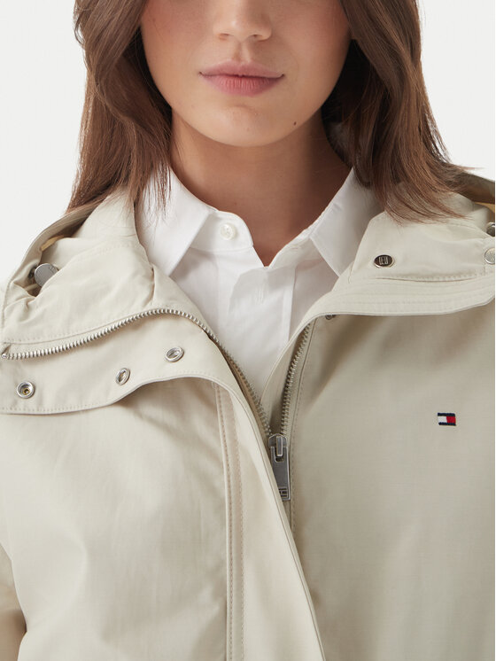 Tommy Hilfiger Tommy Hilfiger Kevad-sügis jope Utility WW0WW48612 Helebeež Relaxed Fit