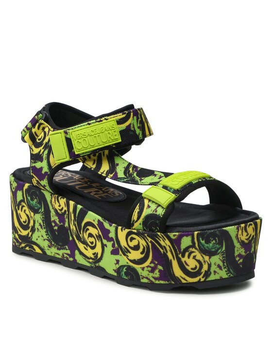 Versace Jeans Couture Sandalen 74VA3S09 Grun Modivo