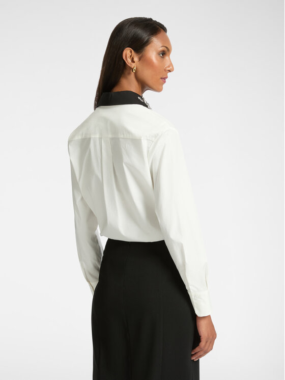 Elena Mirò Elena Mirò Camicia 5149P000207N011 Bianco Slim Fit