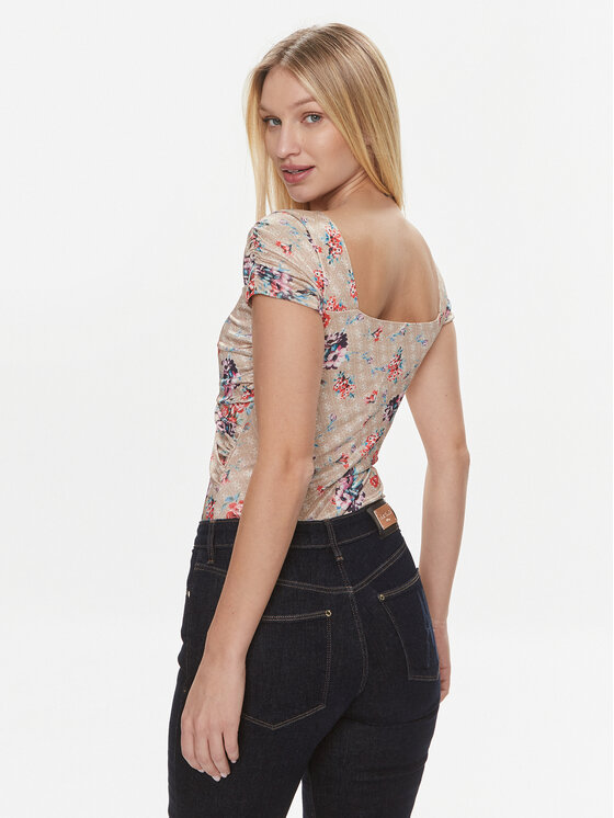 Guess Guess Body Ss Heart Nk Clara W4RP37 KBEM0 Barevná Slim Fit