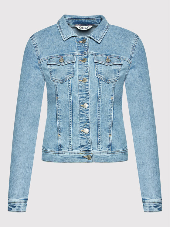 ONLY ONLY Geacă de blugi Wonder 15243147 Albastru Regular Fit
