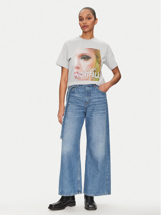 HUGO HUGO T-shirt Vintage 50534545 Siva Boxy Fit