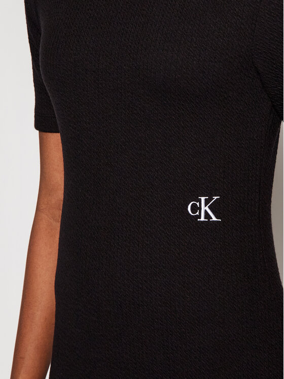 Calvin Klein Jeans Kasdieninė suknelė J20J215679 Juoda Slim Fit • Modivo.lt