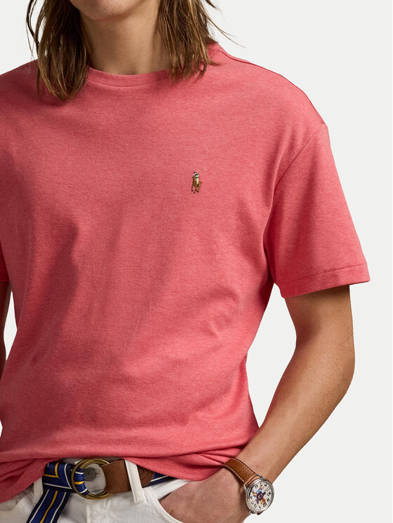 Polo Ralph Lauren Polo Ralph Lauren T-Shirt 710740727033 Růžová Slim Fit