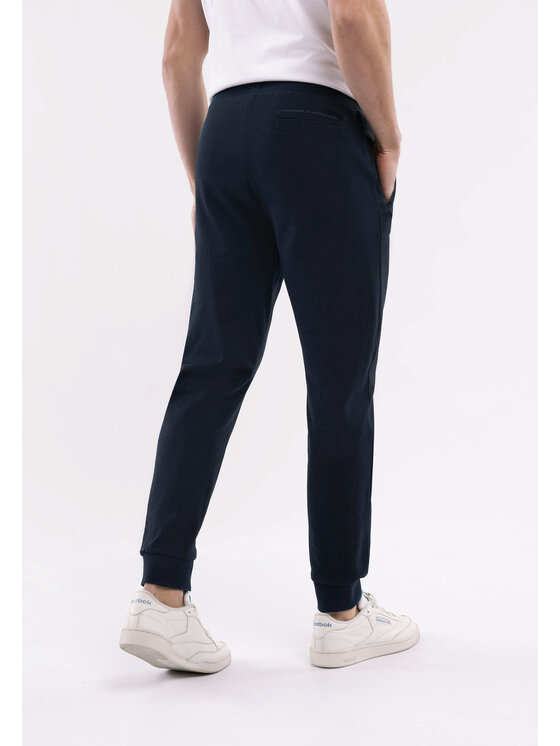 Volcano Volcano Spodnie dresowe N-BEN Granatowy Regular Fit