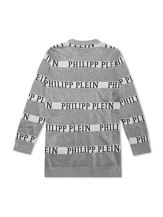 PHILIPP PLEIN PHILIPP PLEIN Sukienka codzienna 30308 Beżowy Basic Fit