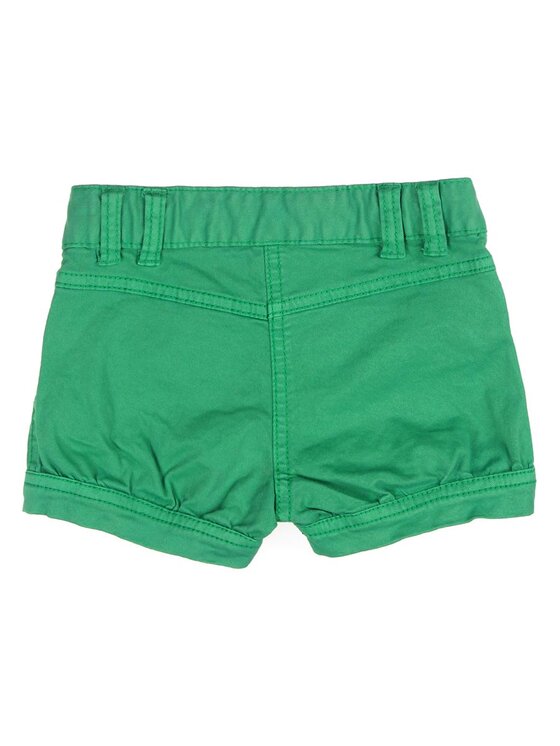 Kanz Kanz Szorty materiałowe 1434055-5140 Zielony Basic Fit