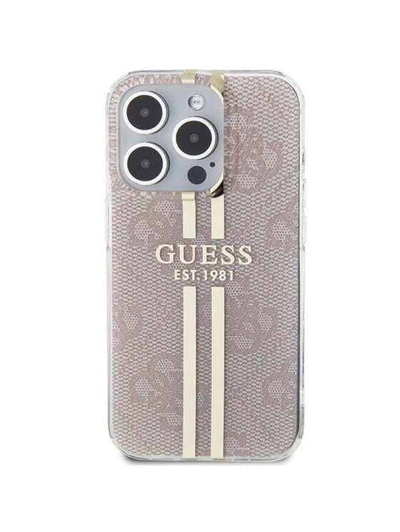 Guess Guess Etui na telefon Apple iPhone 15 Pro Różowy