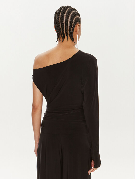 NORMA KAMALI NORMA KAMALI Блуза KK4236PLC85001 Черен Slim Fit