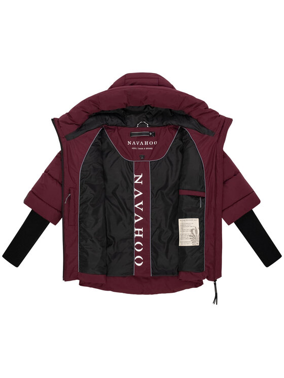 Navahoo Navahoo Kurtka zimowa Lotusherz Bordowy Regular Fit