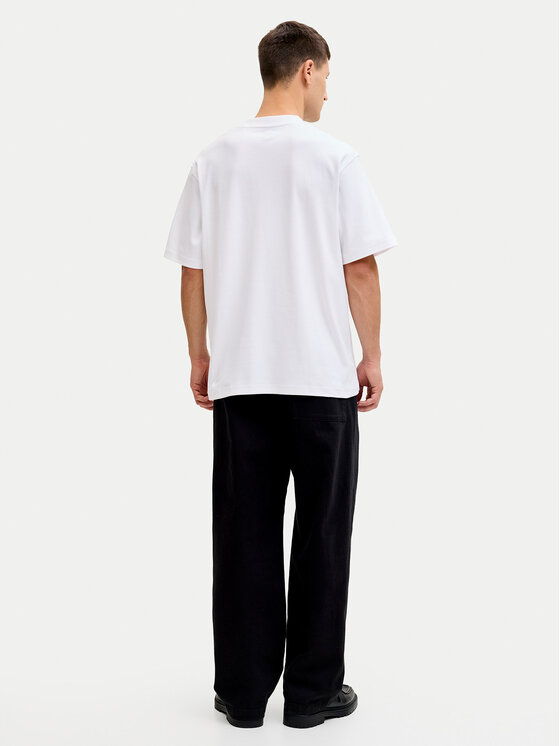 Jack & Jones Jack & Jones Póló Owen S 12292397 Fehér Relaxed Fit
