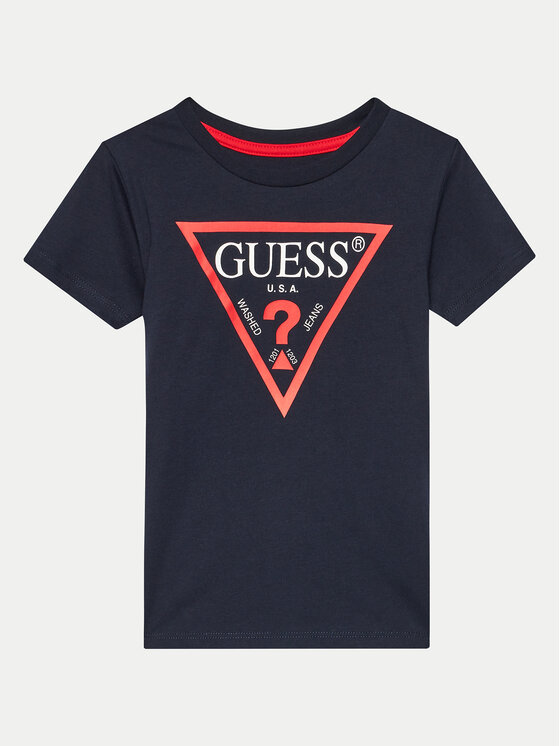 Guess Guess Футболка N73I55 K8HM0 Cиній Regular Fit