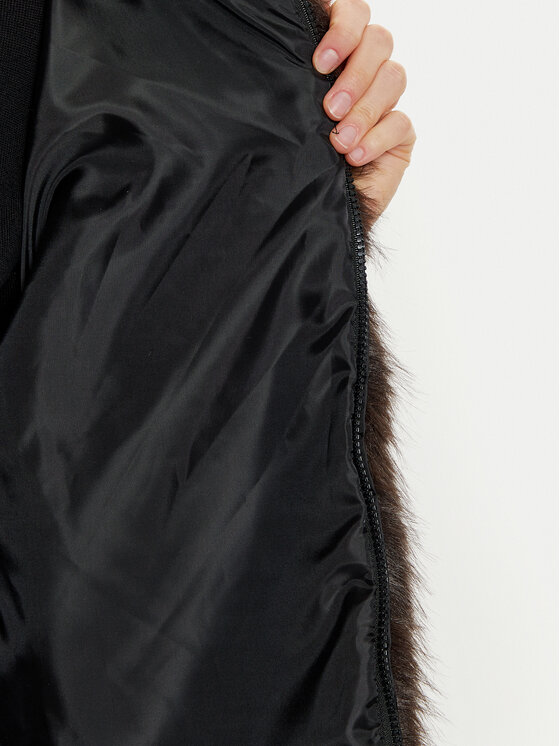 Haveone Haveone Prsluk KLA-M017 Smeđa Loose Fit