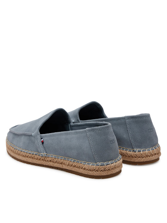 Tommy Hilfiger Tommy Hilfiger Espadrilles Hilfiger Flex Espa Suede Loafer FM0FM05392 Grau